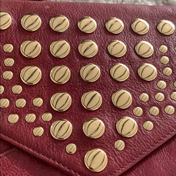 Rebecca Minkoff envelope purse, burgundy - Picture 2 of 7